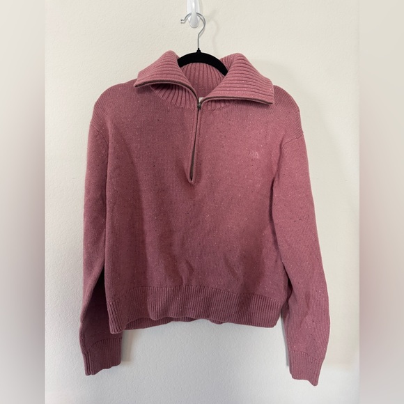 NWOT The North Face Women's Crestview ¼ Zip Sweater in Mesa Large in Medium - Picture 5 of 9